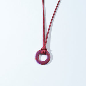 Raspberry Grape Milkshake Necklace