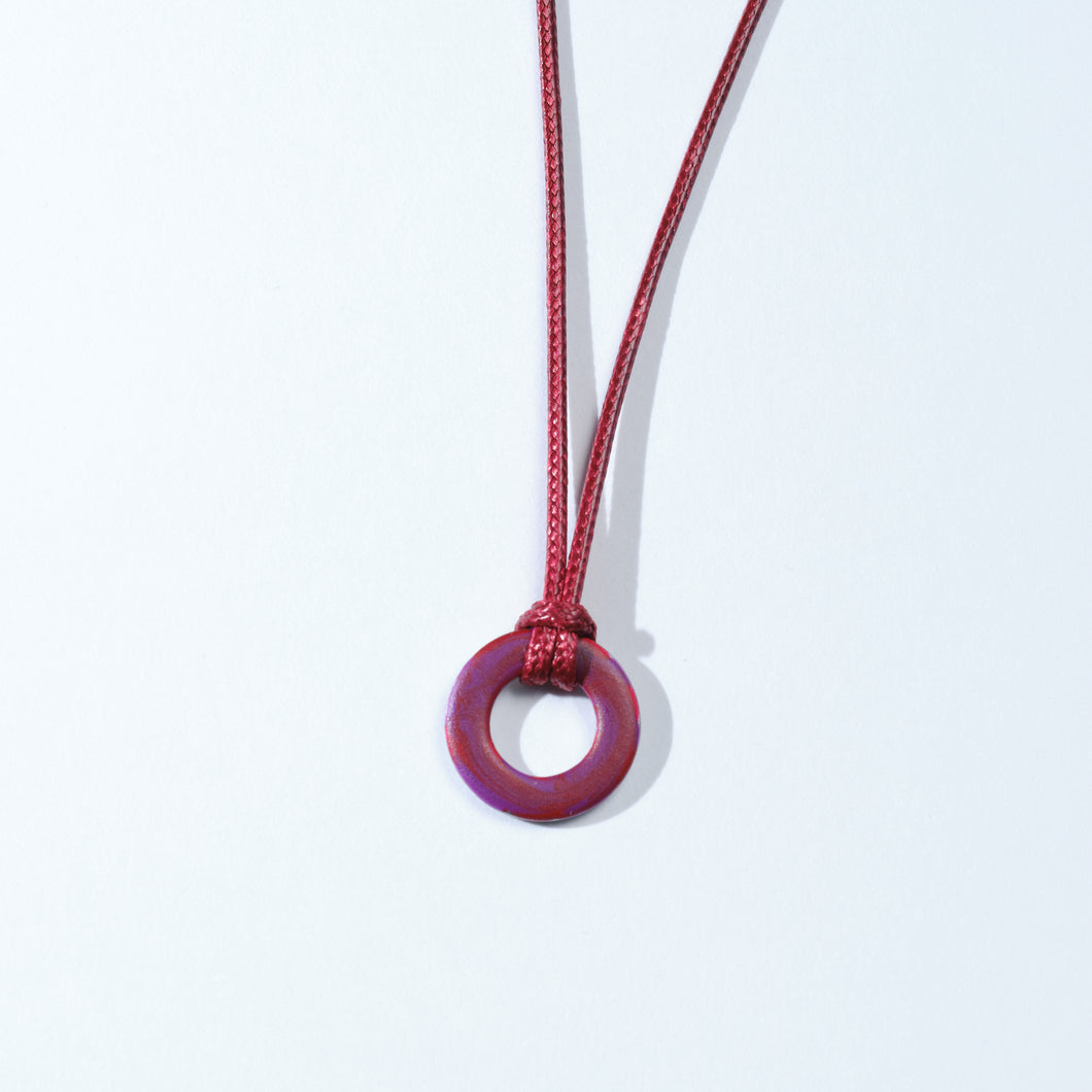 Raspberry Grape Milkshake Necklace
